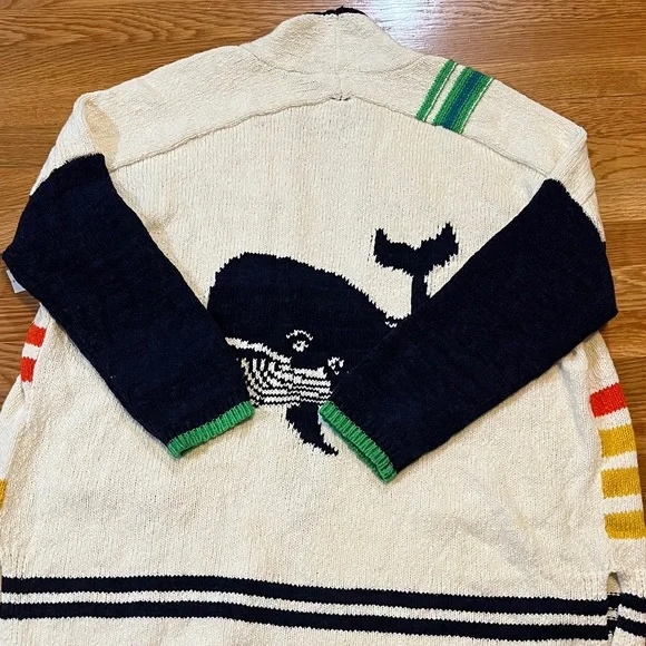 Anthropologie Nautical Buoy Cardigan L/XL NEW - Picture 14 of 15